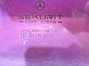 MERCEDES VITO W638 96-03 SKLO (OKNO) KAROSERIE LEVÝ ZADNÍ