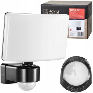 Lampa Zewnętrzna LED 30W Czujnik Ruchu i Zmierzchu
