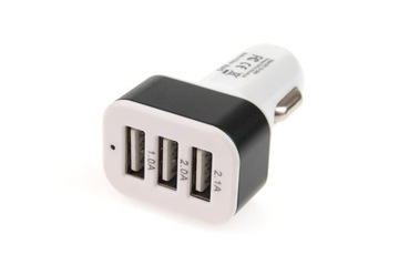 ŁADOWARKA SAMOCHODOWA UNIWERSALNA 3X USB