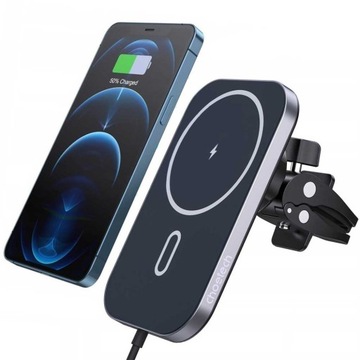 CHOETECH SAMOCHODOWY UCHWYT MAGNETYCZNY INDUKCYJNA ŁADOWARKA Qi 15W MAGSAFE