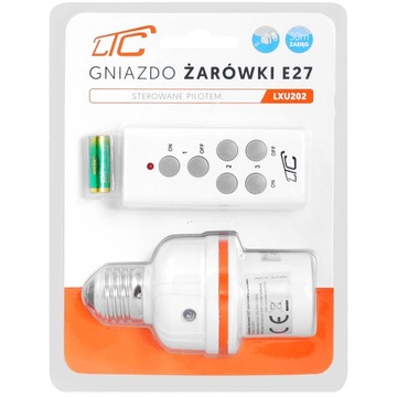 LTC GNIAZDA ŻARÓWKI E27 STEROWANE PILOTEM LXU202