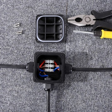 8 ШТ. ВОДОНЕПРОНИЦАЕМАЯ РАСПРЕДЕЛИТЕЛЬНАЯ КОРОБКА ДЛЯ КАБЕЛЯ ЗАЗЕМЛЕНИЯ