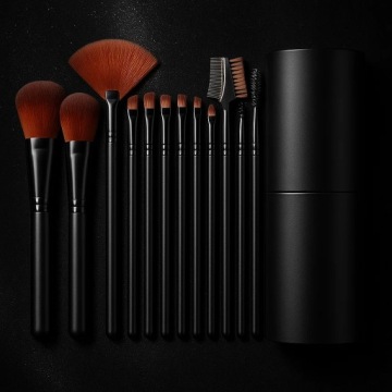 Набор профессиональных кистей для макияжа 12 PCS Профессиональные кисти в корпусе
