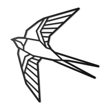 JASKÓŁKA GEOMETRYCZNA dekoracja 3D na ścianę 50 cm