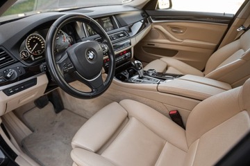 BMW Seria 5 F10-F11 Limuzyna Facelifting 525d 218KM 2015 BMW F10 525D 218PS Full Piękna Brązowa Dociągi HeadUp Lift rej.PL Gwarancja, zdjęcie 4