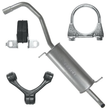 Tłumik końcowy Skoda Fabia I 1 6Y 1.4 99-07 Kombi