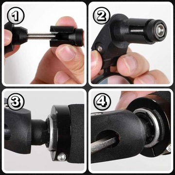 ВЕЛОСИПЕДНОЕ ЗЕРКАЛО ДЛЯ ВЕЛОСИПЕДА, ВИД НА РУЛЬ, ЧЕРНОЕ 15СМ ДЛЯ ПУТЕШЕСТВИЙ