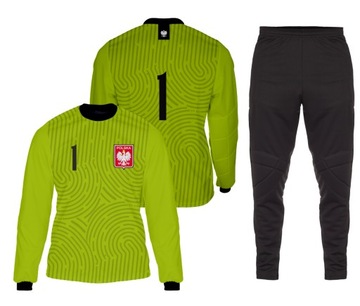 STRÓJ BRAMKARSKI bluza spodnie z ochraniaczami NR 1 wz. LIM rozmiar S-160