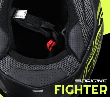 Шлем ORIGINE DINAMO KIDS FIGHTER матовый флуо-желтый черный YS