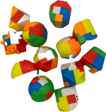 Kostka Logiczna Zestaw Puzzle 3D Tetris