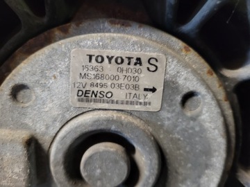 CHLADIČ VODY VENTILÁTOR AVENSIS T25 2.0 VVTI