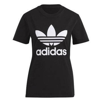 Koszulka damska aadidas Adicolor Classic Trefoil Tee Originals czarna 30