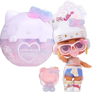 LOL Surprise Laleczka Crystal Cutie w kuli Loves Hello Kitty 503835