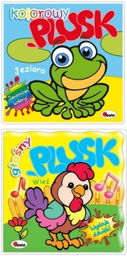 ZESTAW dla maluszka Plusk KSIĄŻECZKI DO KĄPIELI x2