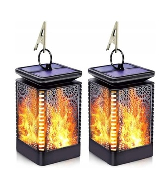 2x Lampa solarna LED pochodnia efekt OGIEŃ PŁOMIEŃ