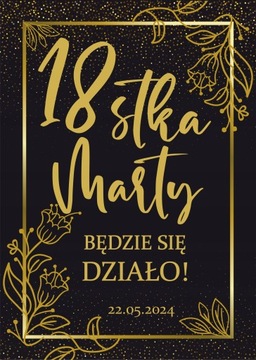 Naklejki na butelki z okazji 18 30 50 urodzin N5 PR 270
