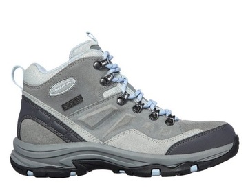 Buty skórzane Skechers Relaxed Trego 158258-GRY WODOODPORNE NA ZIMĘ ZIMOWE