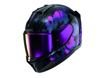 Kask motocyklowy SHARK D-SKWAL 3 LADY MAYFER czarny/niebieski/różowy M
