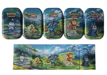 ОРИГИНАЛЬНЫЕ БАНКИ ИЗ 5 МИНИ-БАНОЧЕК POKEMON SINNOH STARS (БЕЗ БУСТЕРОВ И КАРТ)