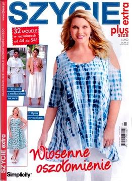 Szycie Extra Plus Size nr 1/2022 Modele rozm 44-54