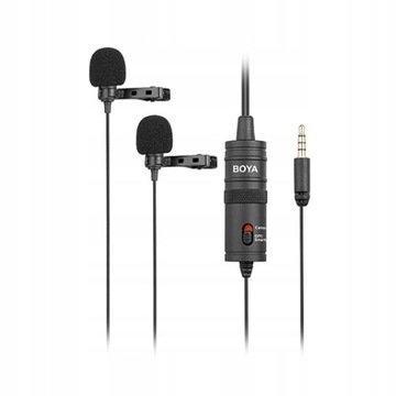 Podwójny mikrofon krawatowy BOYA BY-M1DM