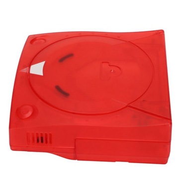 Прозрачный защитный корпус для консоли SEGA Dreamcast, красный