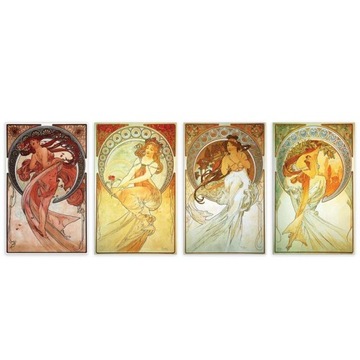 Rep Alfons Mucha The Arts 4x50x80 obraz płótno Lue
