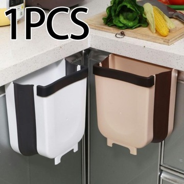 Składany kosz na śmieci Składany wieszak na śmieci Khaki S