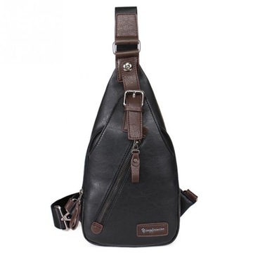 Męska skórzana torba crossbody