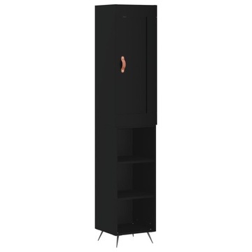 VidaXL czarny 34 x 34,5 x 180 cm
