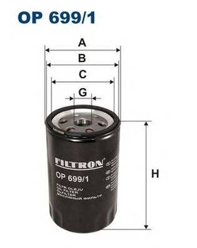 Filtr oleju FILTRON OP699/1
