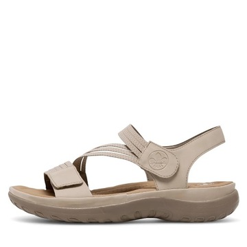 RIEKER ORIGINAL БЕЖЕВЫЕ ЖЕНСКИЕ САНДАЛИИ С РЕГУЛИРУЕМОЙ ЗЕМЛЯЮ 42