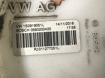 SEAT MI VW UP ČERPADLO PALIVA 1S0919051L 0580200420