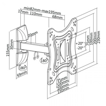 Крепление для телевизора 23-42 дюйма