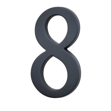НОМЕР ДОМА, ЦИФРЫ ДЛЯ ДОМА, БУКВЫ графит 8