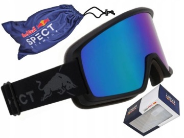 GOGLE NARCIARSKIE OKULARY RED BULL SPECT ARIUS SNOWBOARD NARTY POKROWIEC