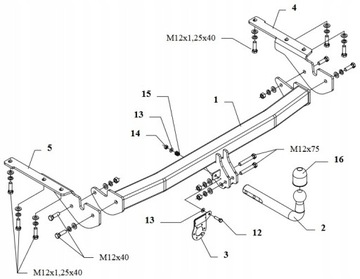 AUTO ZAŘÍZENÍ(HÁK) TÁŽNÝ TOYOTA RAV4 IV 3 III 2006-2013