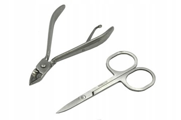 ZESTAW DO OBCINANIA PAZNOKCI ETUI PRZYBORNIK MANICURE PEDICURE CĄŻKI 12W1