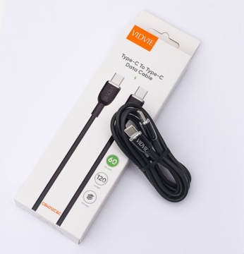 TYP-C KABEL SZYBKIE ŁADOWANIE QC PD 60W MOCNY 1,2m