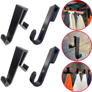 4 x Wieszak Haczyk na szybę prysznicową 6mm parawan nawannowy (2+2)
