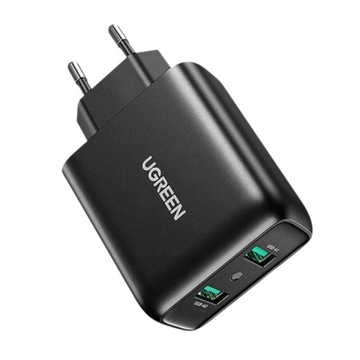 UGREEN SZYBKA ŁADOWARKA SIECIOWA ZASILACZ KOSTKA 2X USB A FCP PD QC 3.0 18W
