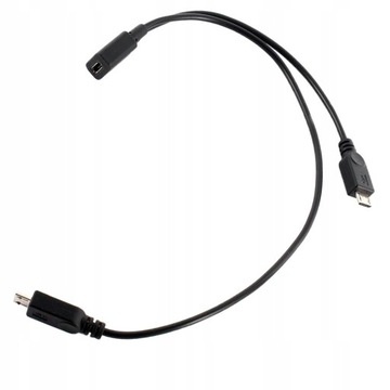 Разветвитель Micro USB 2.0 Y «мама» на 2 «папа»
