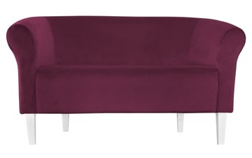 Sofa Milo MG02 śliwka nogi 20 białe