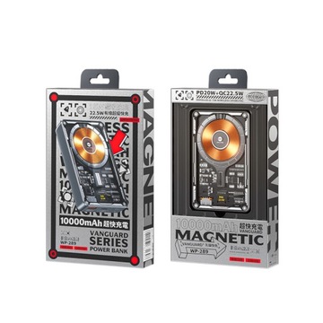 WEKOME WP-289 Vanguard Series - Индукционный блок питания 10000 мАч PD 20 Вт + QC