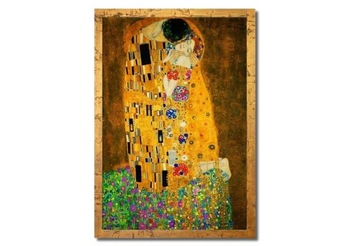 obraz GUSTAV KLIMT POCAŁUNEK reprodukcja + RAMA