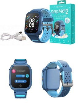 Smartwatch zegrek dla dzieci forever GPS Kids Find Me 2 KW-210 niebieski