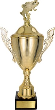 Puchar z figurką WĘDKARSKĄ 2. 34 cm +GRAWER