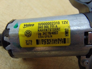MOTOR STĚRAČE KRYT ZADNÍ VW TIGUAN 5N0955711A
