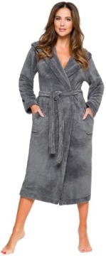 ДЛИННЫЙ ТЕПЛЫЙ ПУХОВЫЙ ЖЕНСКИЙ ХАЛАТ, XXXL КРЫША