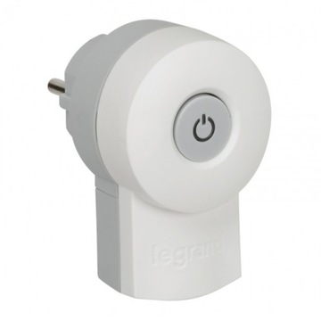 Wtyczka z wyłącznikiem biała LEGRAND 50409